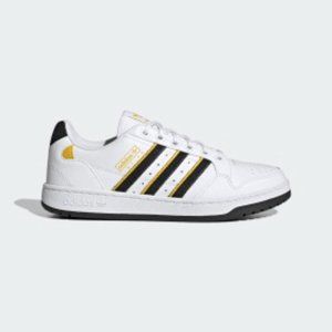 Adidas NY 90 Stripes Cloud White / Core Black / Hazy Yellow 9.5 (Men's)